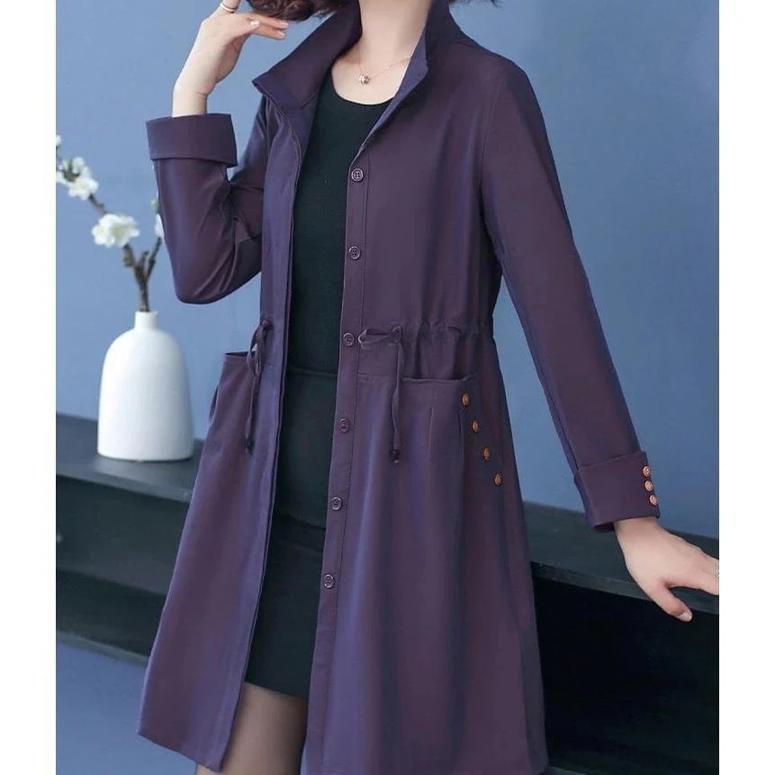 トップス ロングコート 前開き ロング 上着 3色 長袖 [10月推奨/20%OFF]ジャケット レディース コート 羽織り ミディアム ハーフコート