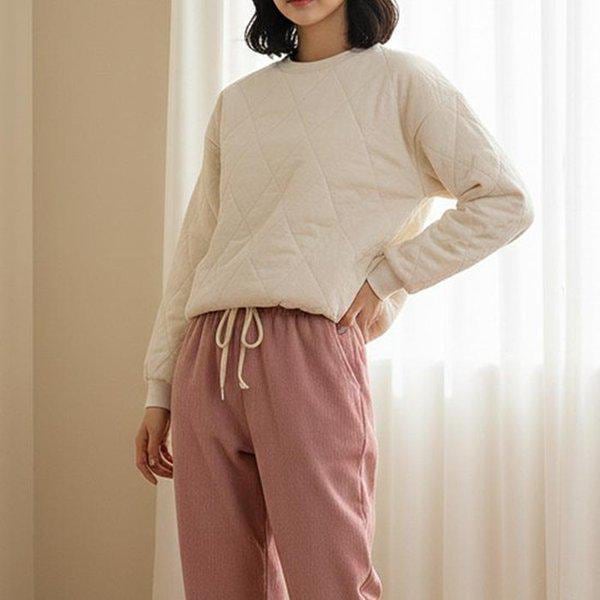 レディースルーズフィットウィンターパッド入りマンツーマンHN25