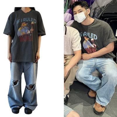 ［BTSテテV着用］IONSEOUL　The World Printing Over T-Shirt（当...のサムネイル
