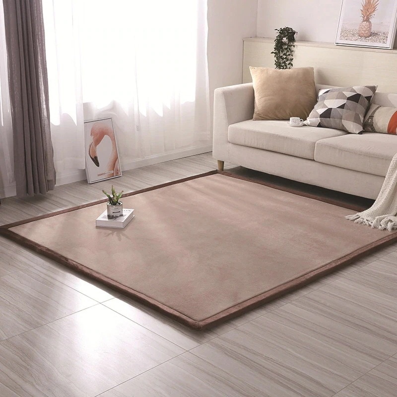 (XRELEX)2.0バージョンアップはっ水 ラグ 洗える カーペット 低反発 厚手 リビング ラグマット ラグカーペット驚きのはっ水力！無地の色 サンゴの毛厚み30mmのもっちり低反発もっと柔らかく