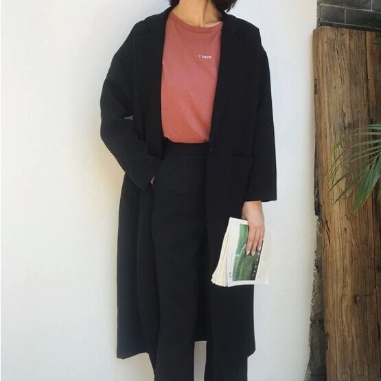 3色 レトロ風 アウター コート レディース 秋冬 きれいめ 暖かい ロングコート チェスターコート ひざ丈 膝下 ミモレ 7分丈 ミディアム丈 ミドル丈 レギュラー丈 長袖 ボリューム袖 Vネック