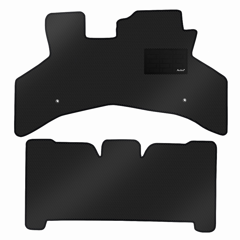 [防水マット]ダイハツ ハイゼットバン S320V S330V DX系 リヤ一体型シート フロアマット [カーボン柄]