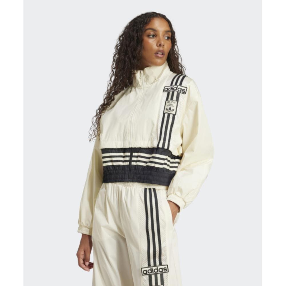 adidas Adibreak Woven Two-in-One Track Top Cream White B