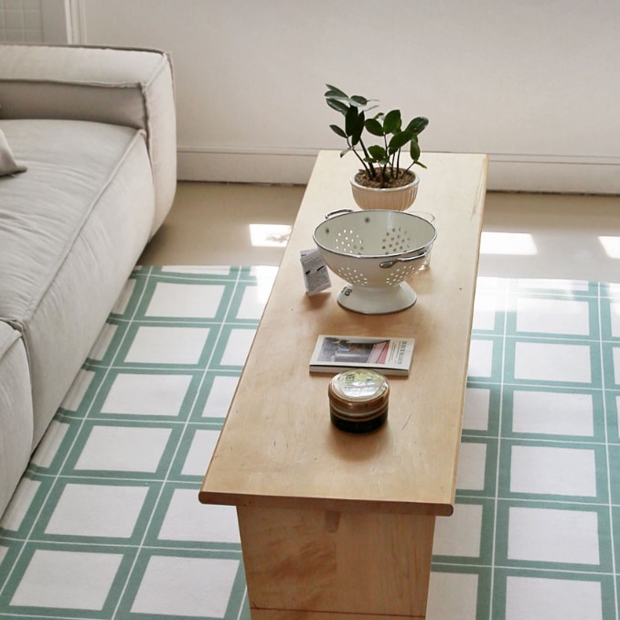 フレッシュグリーンチェックラグ 洗えるラグ 100x150 170x230