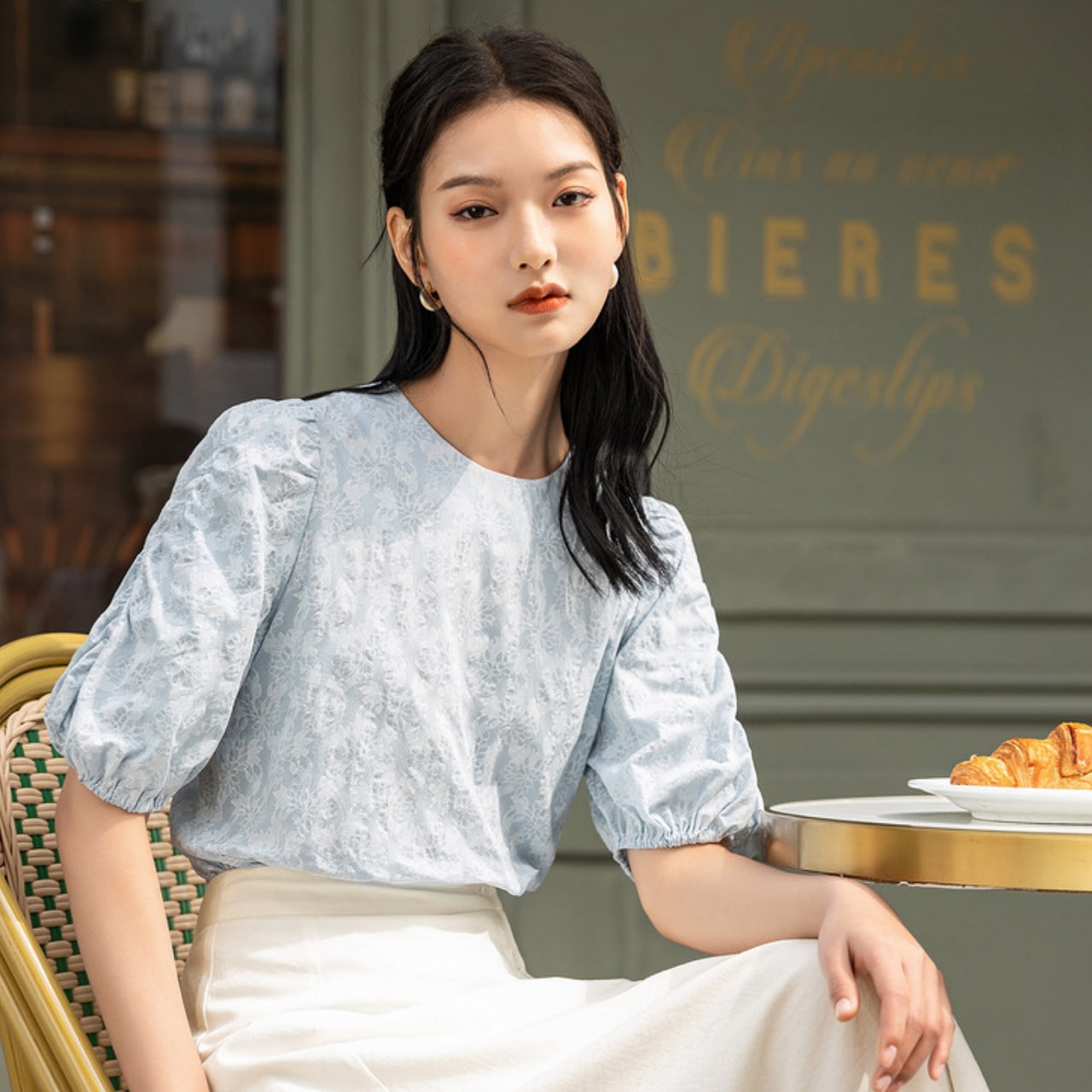 ハイネックシャツ カラーシャツ 6色展開 トップス Tシャツ シャツ プルオーバー 袖あり 長袖 萌袖 ハイネック スリム ストレート Iライン スマート かわいい ハイネックシャツ カラーシャツ 6色展開 トップス Tシャツ