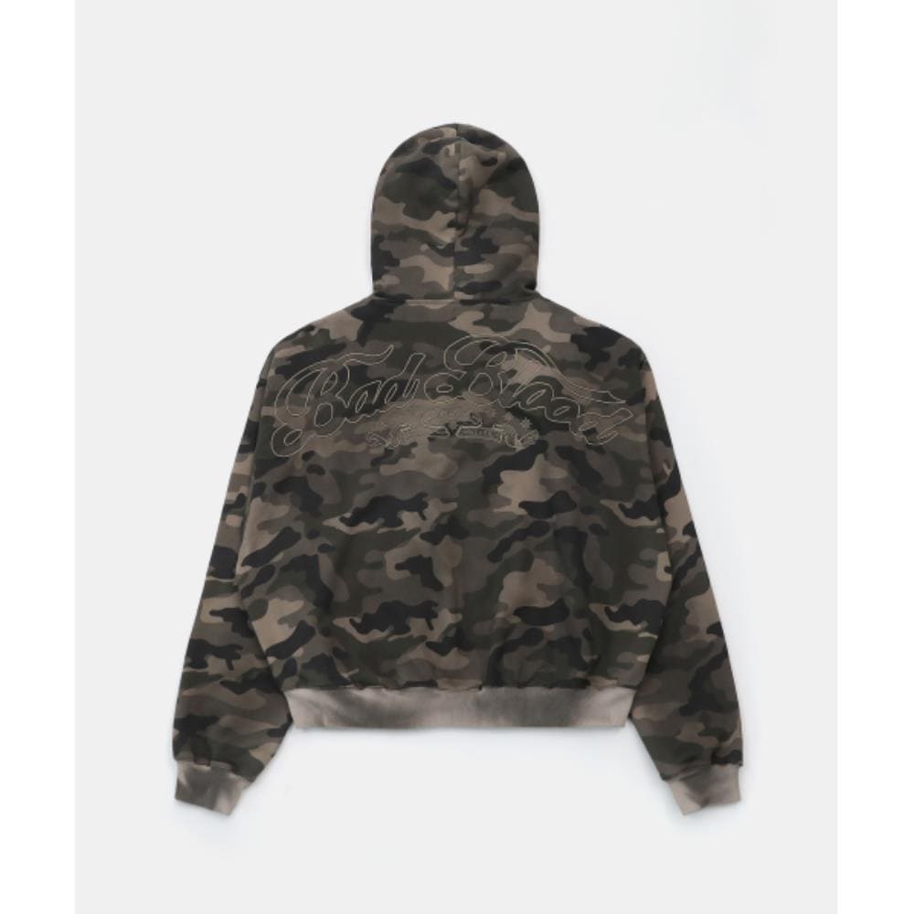 BADBLOOD Mystic Capsule Hooded Zip-Up Dark Camo w-hde25