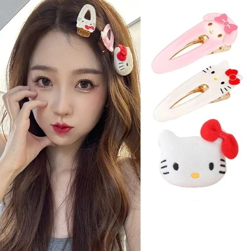 【メガ割】Lucky bag2個入り ハローキティちゃんヘアピンかわいいキャラクタークリップヘアピンヘアピンマイメロディ前髪クリップ