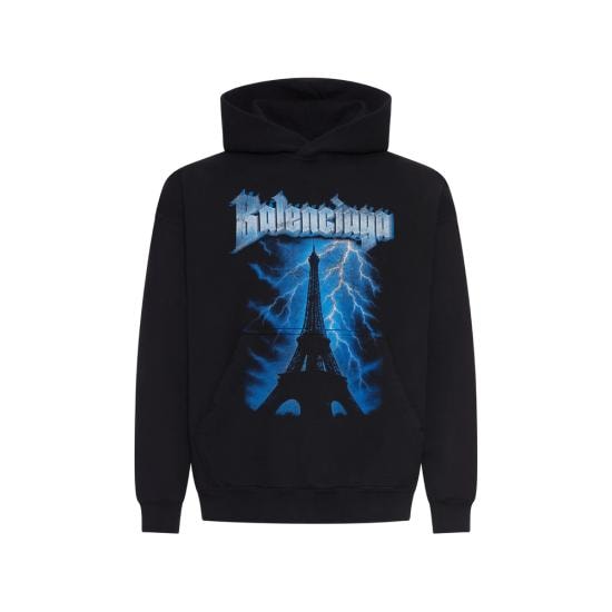 BALENCIAGA Men Sweatshirts 871956 TUVF4 1000 BLACK
