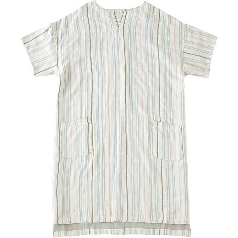 タオル美術館　cococi LDK レディースガーゼルームワンピース(Vネック)Lサイズ ベージュ