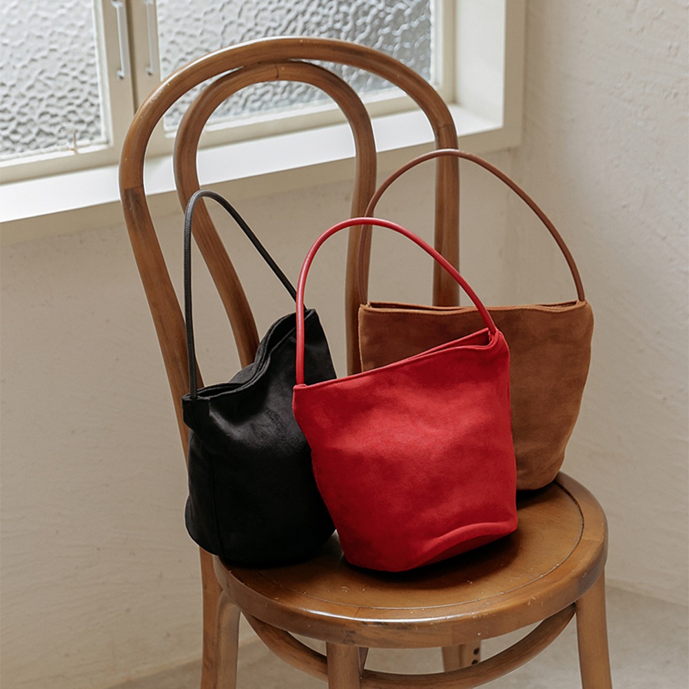 ジェニデンスエードラウンドミニショルダーバッグ