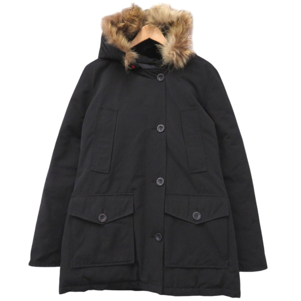 アークティック デタッチャブルパーカ ARCTIC DETACHABLE FUR PARKA 60/40 サイズS ダウンジャケット コットン//コットン ブラック 1751【中古】 レディー