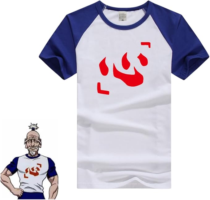ハンターｘハンター コスプレ衣装 ネテロ 心 半袖 Tシャツ