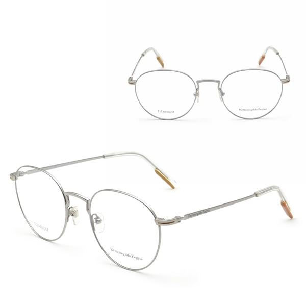 フレームのみ EZ5221/V 016 51 Ermenegildo Zegna メガネ 眼鏡 フレームのみ ノーズパッド シルバー 14,089円