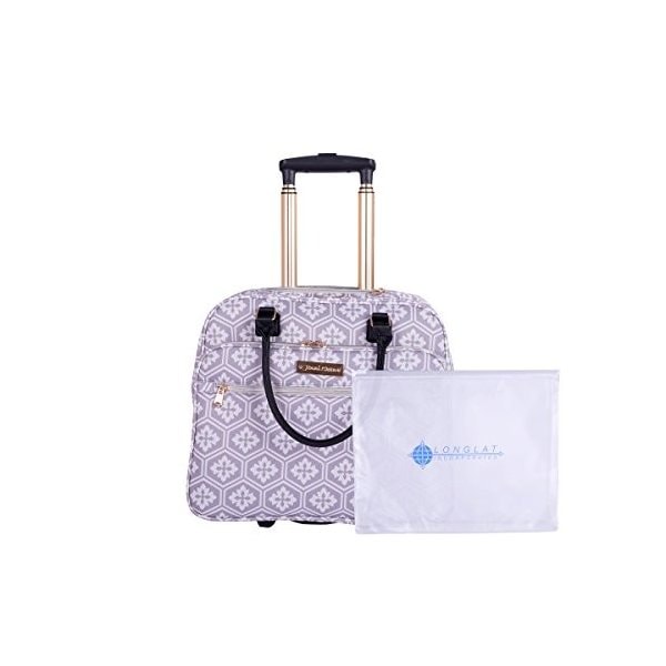 Jenni Chan Adra 2-Piece Set Business Tote + 311 Bag， Grey， One Size 並行輸入品