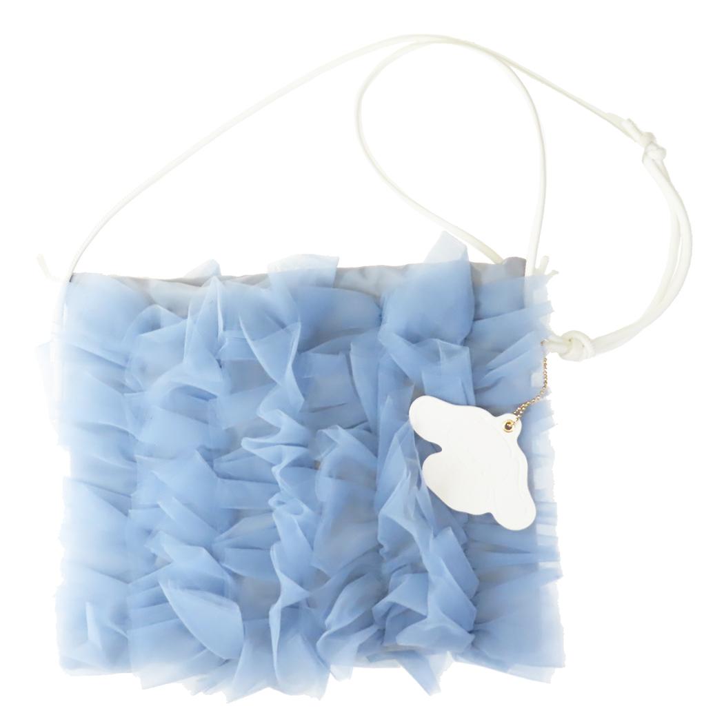 シナモロール 斜め掛けかばん チュール巾着ショルダーバッグ サンリオ キャラクター グッズ