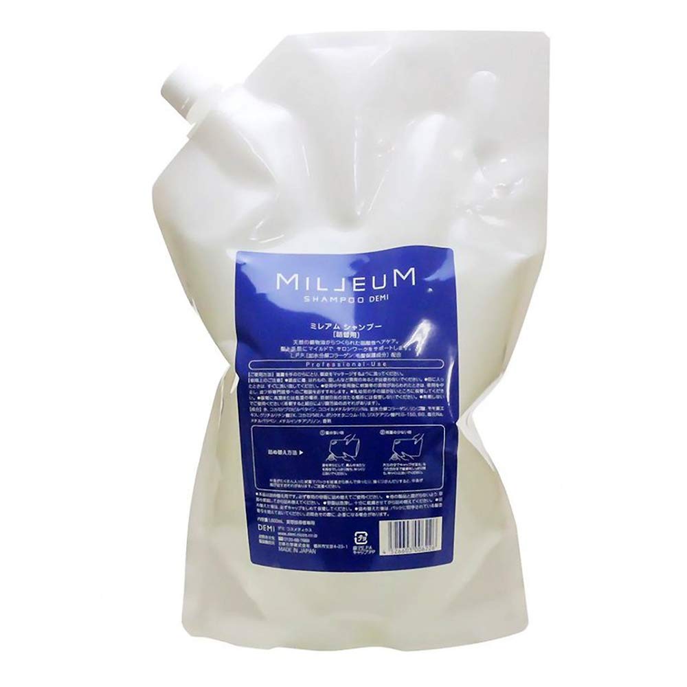 Qoo10最安値挑戦 x4個セット デミ ミレアムシャンプー レフィル 1800mL DEMI 詰め替え 美容室