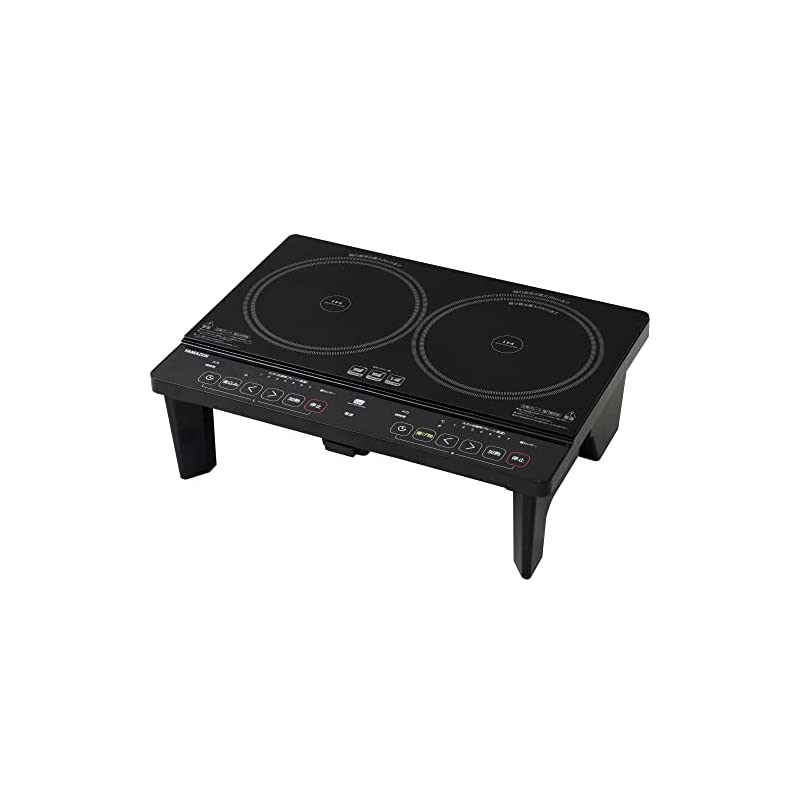 2口 IHコンロ IHクッキングヒーター 1400W 脚付き IH調理器 工事