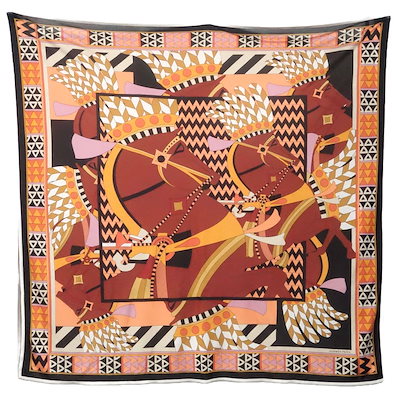 Qoo10] Hermes カレ90 カルナック 神殿の馬 CHEV : バッグ・雑貨