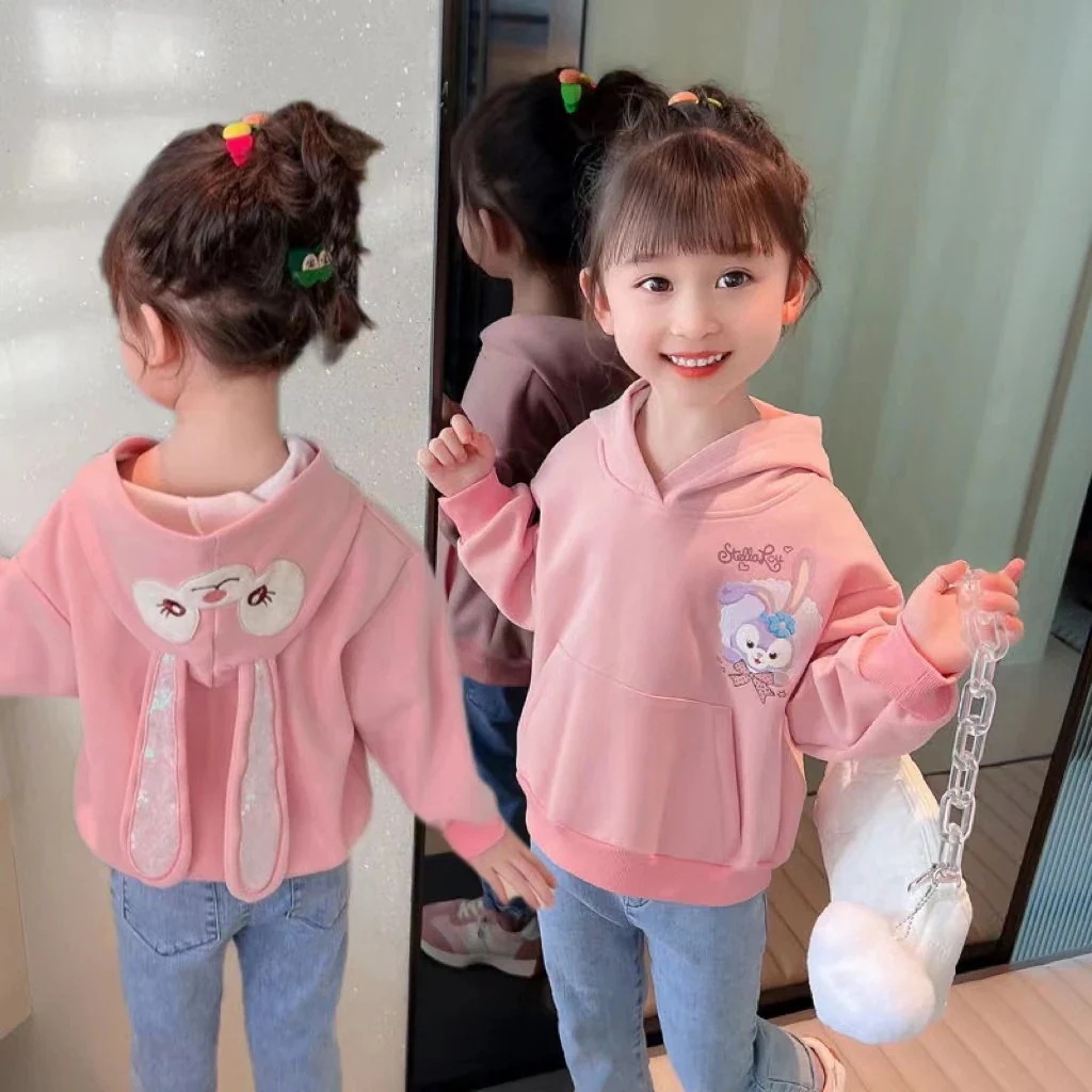 今トレンドステラルー かわいい キャラクター キッズ 長袖 パーカー 子供服 女の子 フード付きパーカー