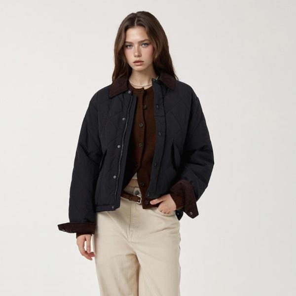 襟脱着式キルティングジャケット / Detachable Collar Quilted Jacket(F)_A WHJPF4912F
