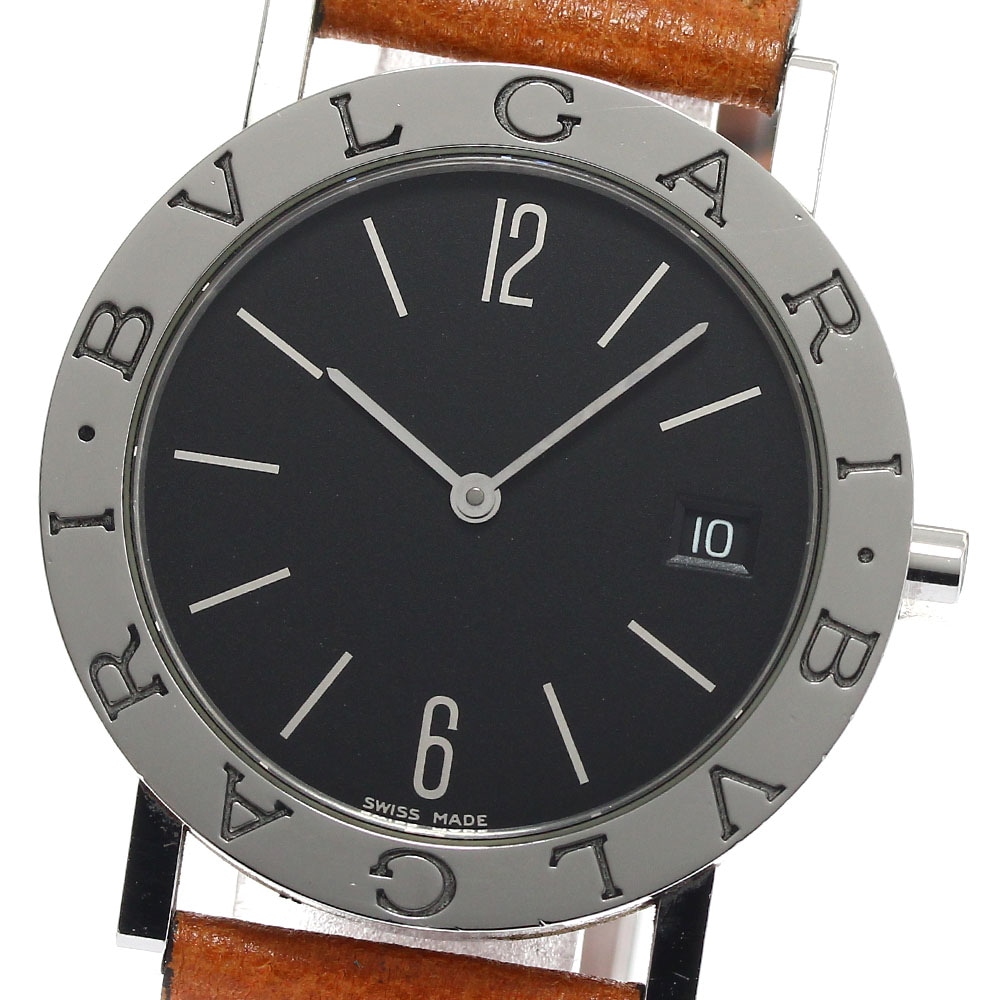 ブルガリ BVLGARI BB33SL ブルガリブルガリ デイト クォーツ メンズ 箱・保証書付き_892389【中古】