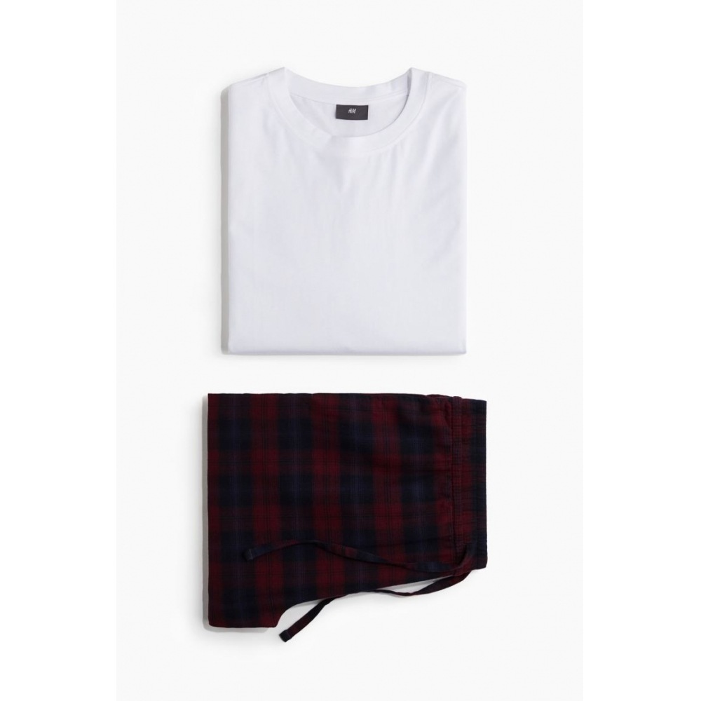 H&M レギュラーフィットパジャマホワイト