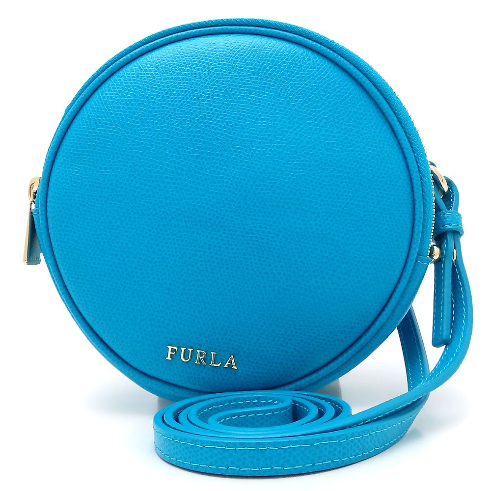 ショルダーバッグ レザー ターコイズブルー レディース/352657【中古】