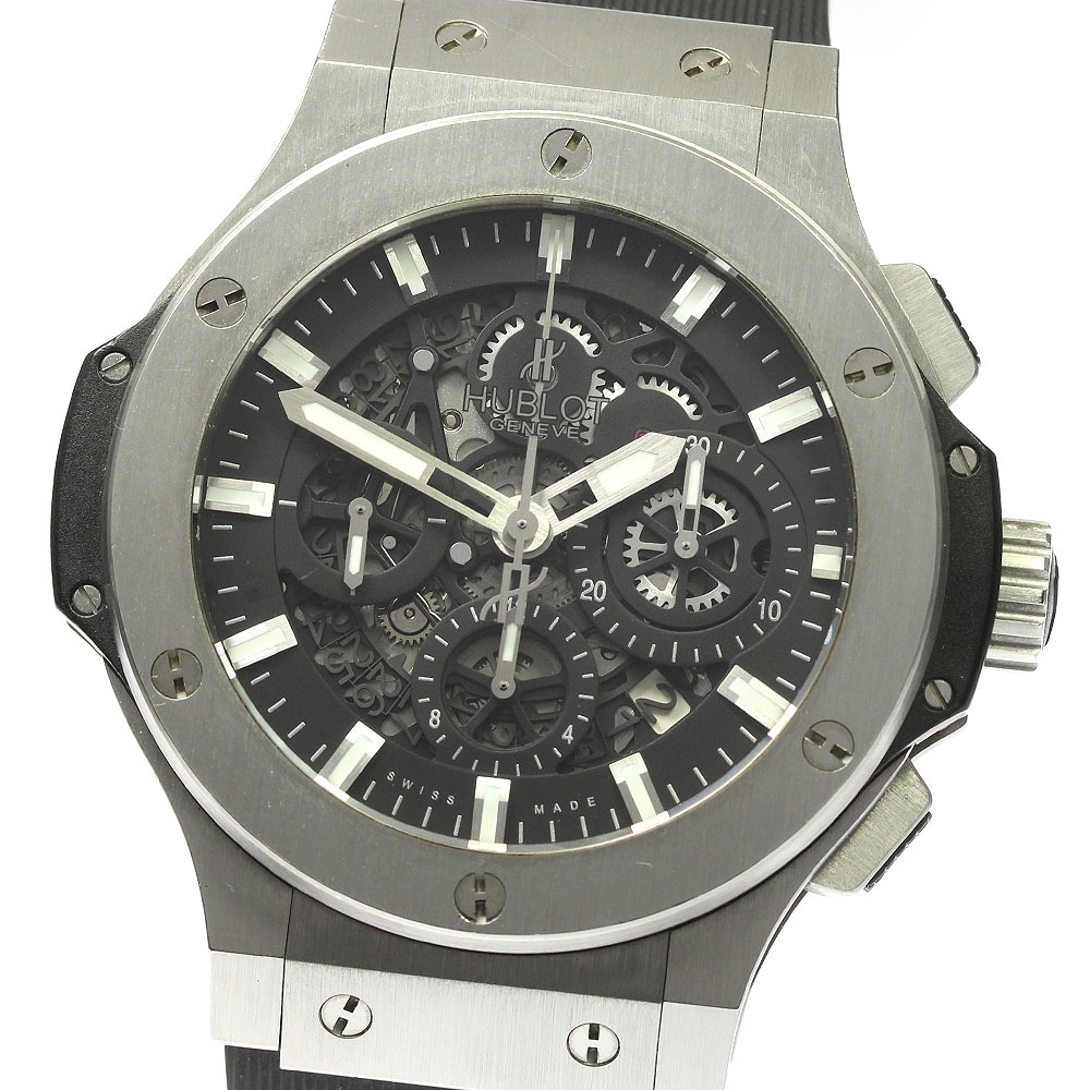 ウブロ HUBLOT 311.SX.1170.RX.110 ビッグバン アエロバン デイト クロノグラフ 自動巻き メンズ 保証書付き_813218【中古】