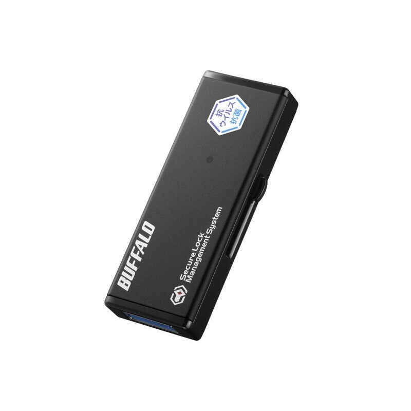 BUFFALO　USBメモリ SIAA抗菌(Mac/Windows11対応) [4GB /USB TypeA /USB3.2 /スライド式]　RUF3-HSVB4G