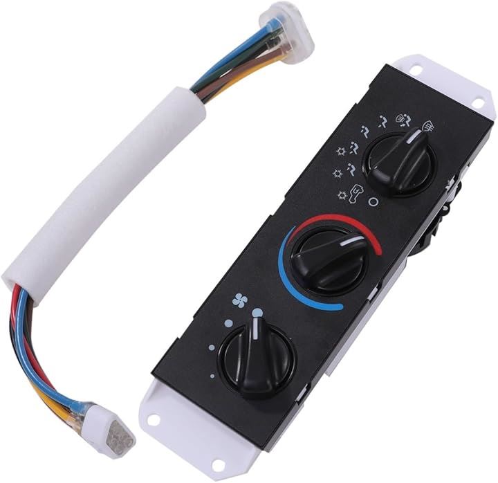 A/C AC エアコン コントロールパネル スイッチ ジープ TJ ラングラー 1999-2004年式 Jeep 対応 気候 制御 モジュール ヒーター アクセサリー パーツ 社外品