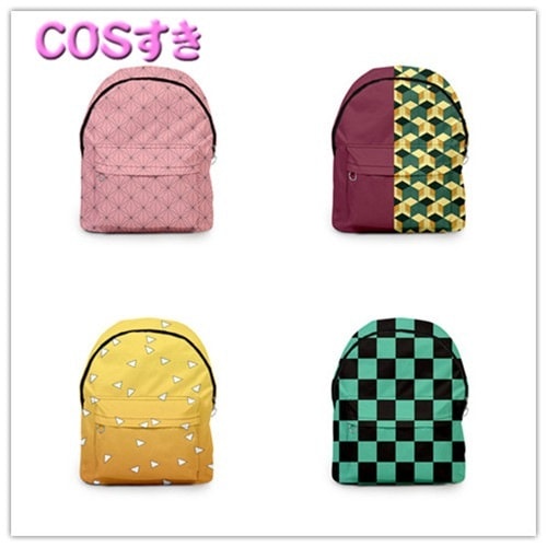【2点購入で150OFF】【新品開催 】禰豆子 冨岡義勇 我妻善逸 炭治郎 　カバン リュックサック バックパック 外出 軽量 大容量 通学 遠足 旅行リュック
