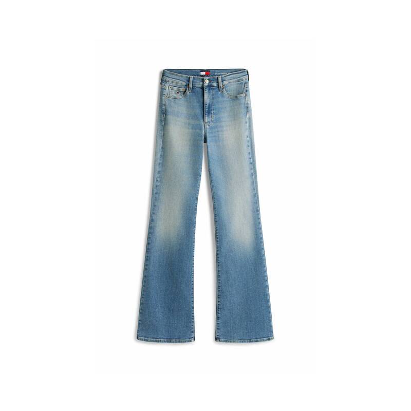 TOMMY JEANS フレア ヴィンテージウォッシュ デニムパンツ (T32G6NEF50TWT5) T32G6NEF50TWT5 214675
