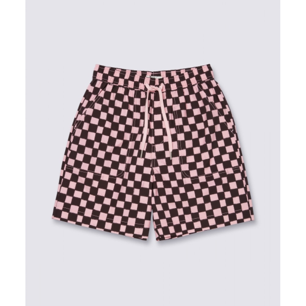VANS ドゥードルチェッカーショーツ - ピンクブラック:リルチェック / VN000QF7FB01