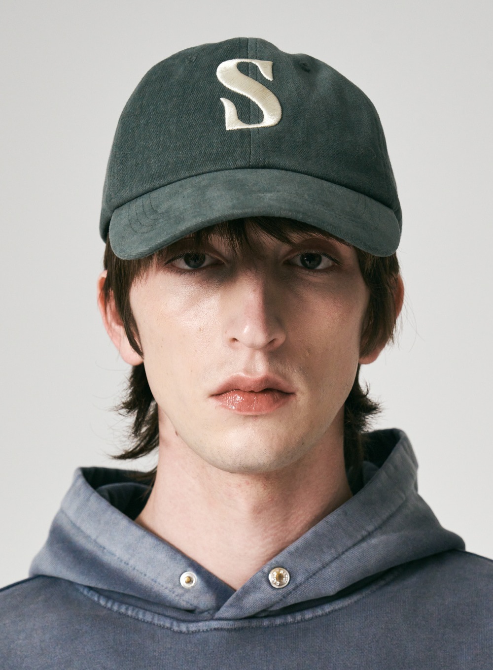SATUR】 VINTAGE CASUAL BALL CAP : VINTAGE GRAY 帽子