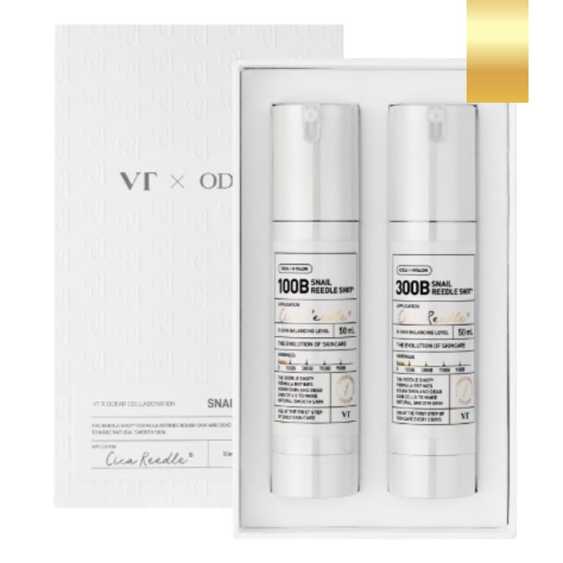 [新作]スネイル リドルショット オデア 2種セット(100B 50ml+300B 50ml)/グリーンスネイル 21% / 17種アミノ酸/スクアラン/サカリドール/シカヒアロン