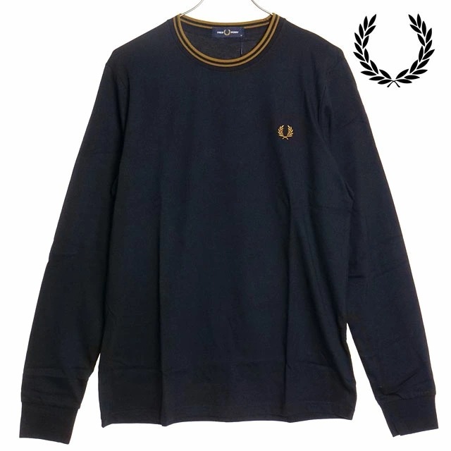 ツインティップドTシャツ [M9602-M68] TWIN TIPPED T-SHIRT メンズ トップス カットソー 長袖 NAVY/DARK-CARAMEL/DARK-CARAMEL