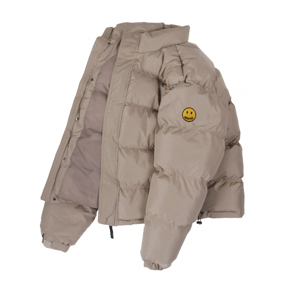 GRAVERドットスマイル刺繍ショートパッド入り2color