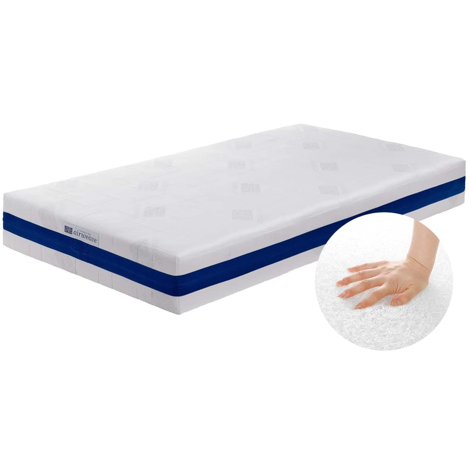 エアウィーヴ(airweave) マットレス シングル S03 お客様組立マットレス 高反発 三分割 組替可能 カスタマイズ可能 厚さ約23cm 洗える 通気性 体圧分散 1-302011-2 幅97