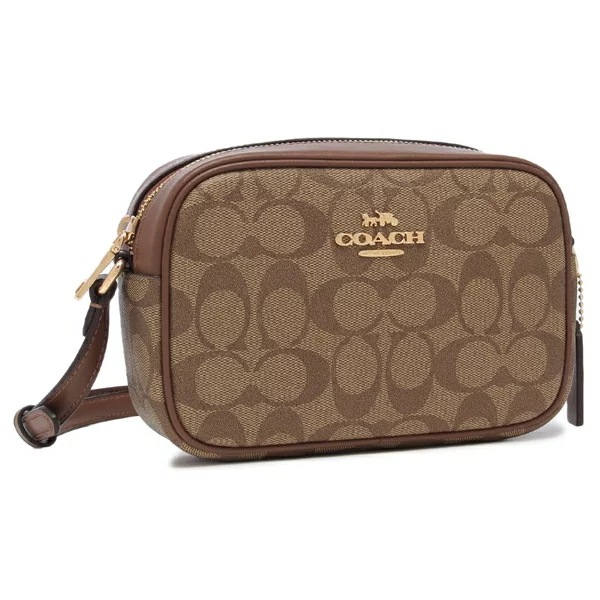 アウトレット ショルダーバッグ ジェイミーシグネチャーPVCレザー ミニカメラバッグ ベージュ レディース CQ874 IME74