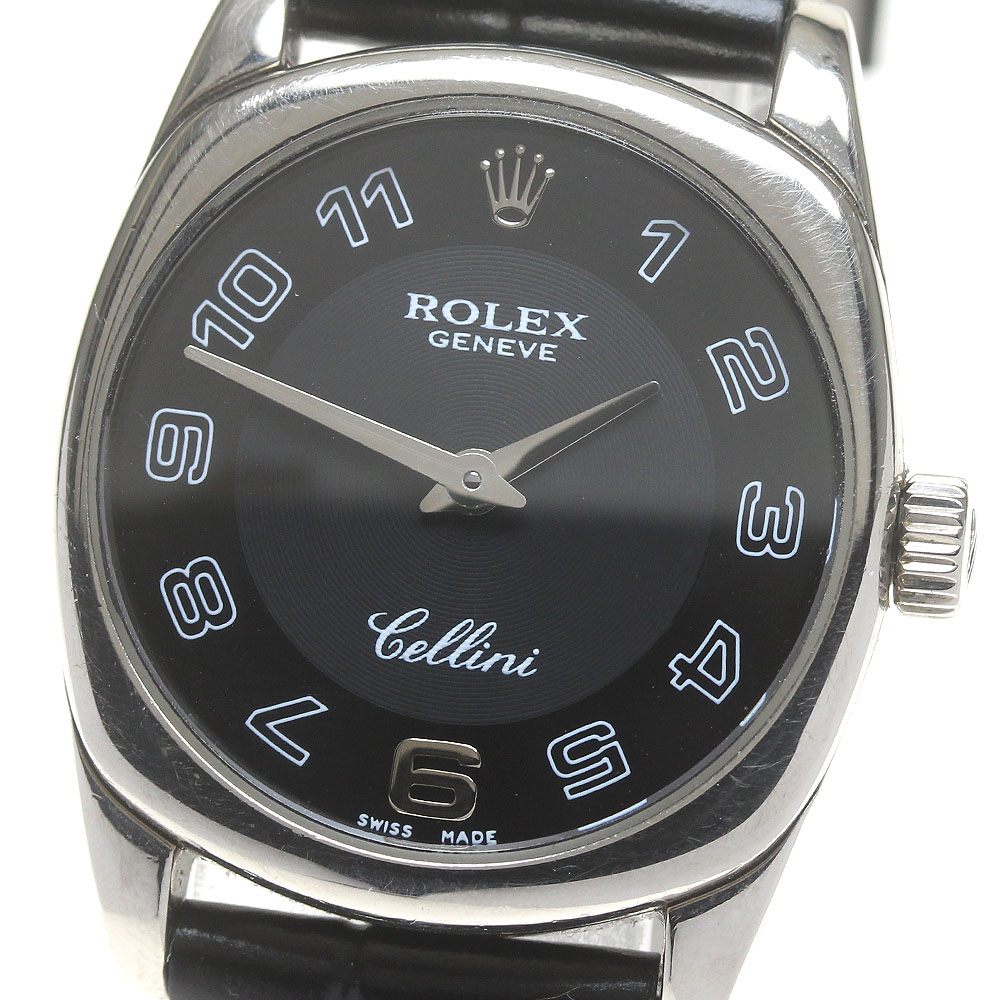 ロレックス ROLEX 6229 チェリーニ K18WG クォーツ レディース _864356【中古】