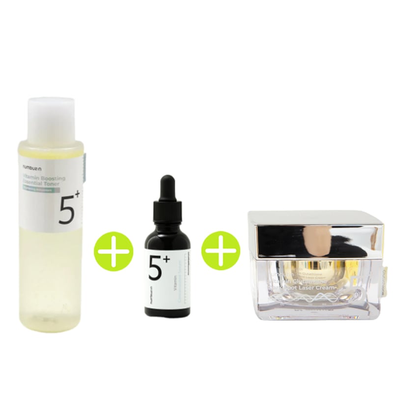 白玉グルタチオンC トナー200ml + 美容液30ml + クリーム50ml セット / 韓国コスメ / トーンアップ / くすみケア / シミ・跡集中ケア / 正規品