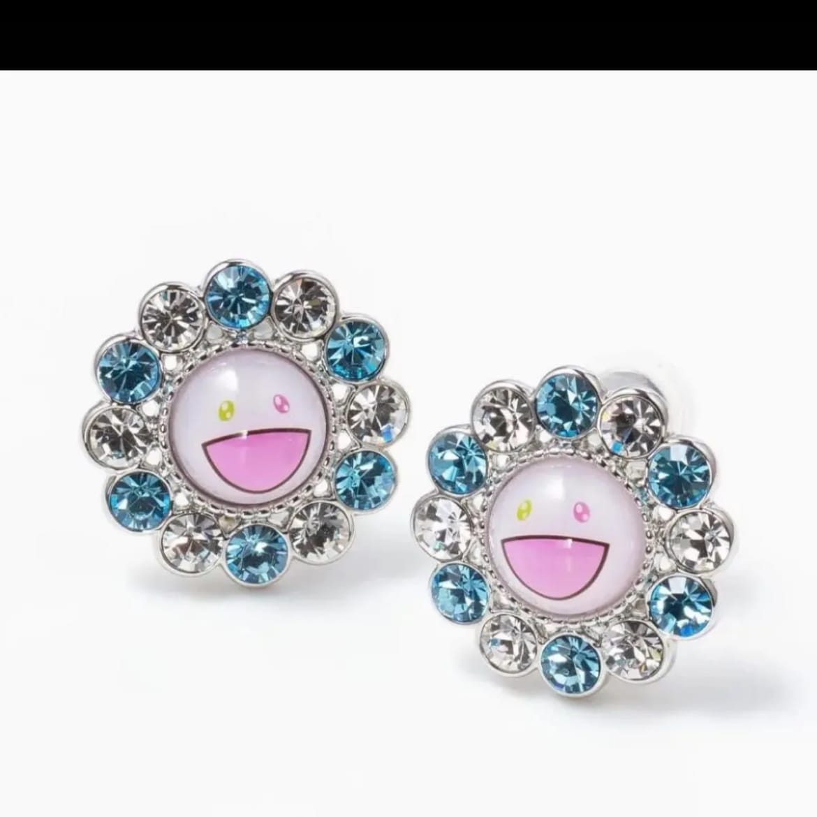 Liquem×MURAKAMI フラワーピアス ブルー 村上隆 カイカイキキ