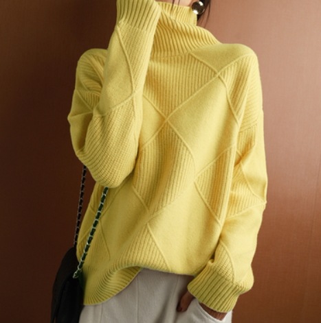 デート ニットソー ざっくりニット 長袖 クルーネック リブニット クロシェ 可愛い きれいめ 上品 おしゃれ かっこいい 可愛い ラブリー キュート ガーリー クール モード系 セクシー