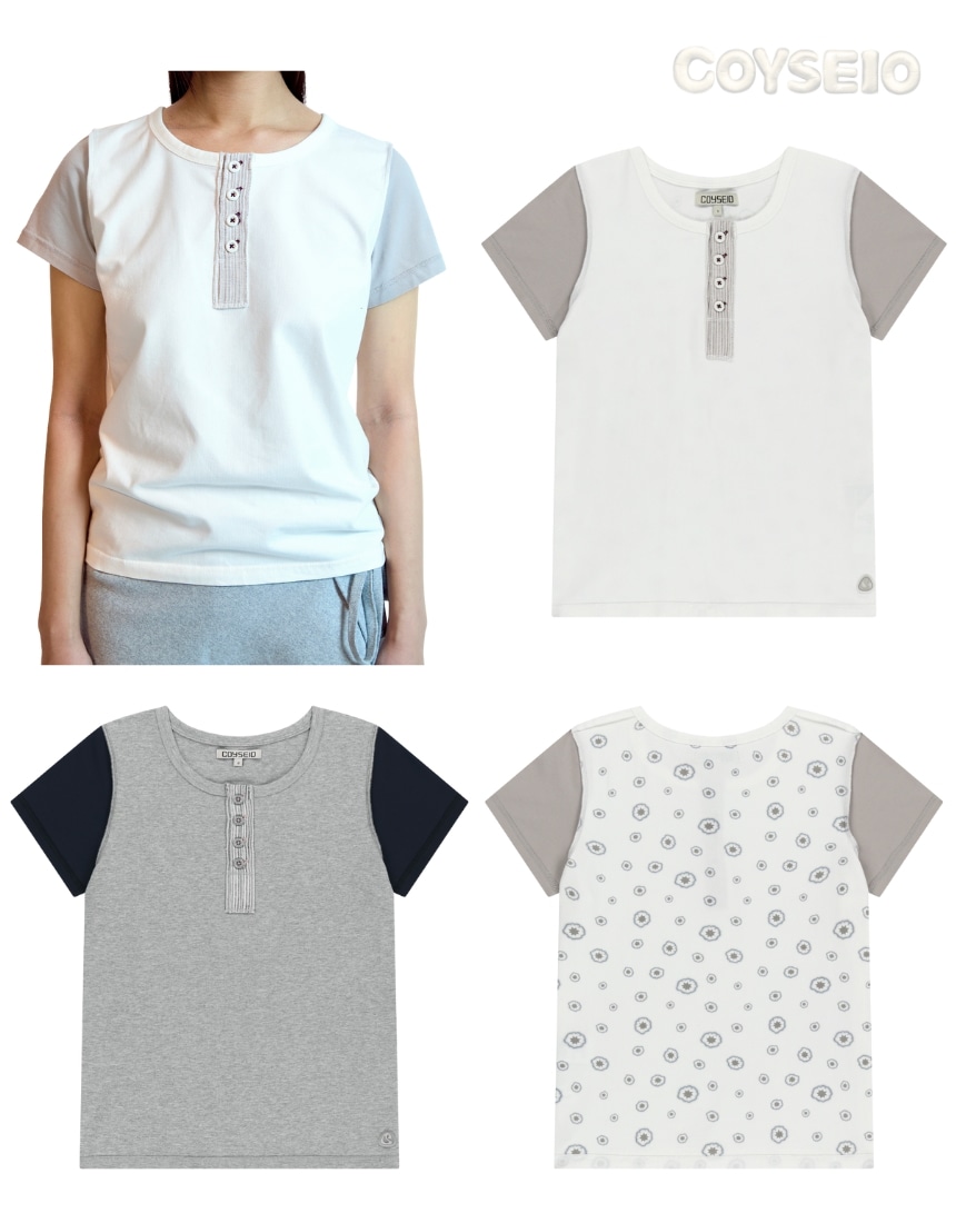 韓国限定 韓国人気 SNS流行 ファッショントレンド トップス Tシャツ DUDU REVERSE T-SHIRT (2色)