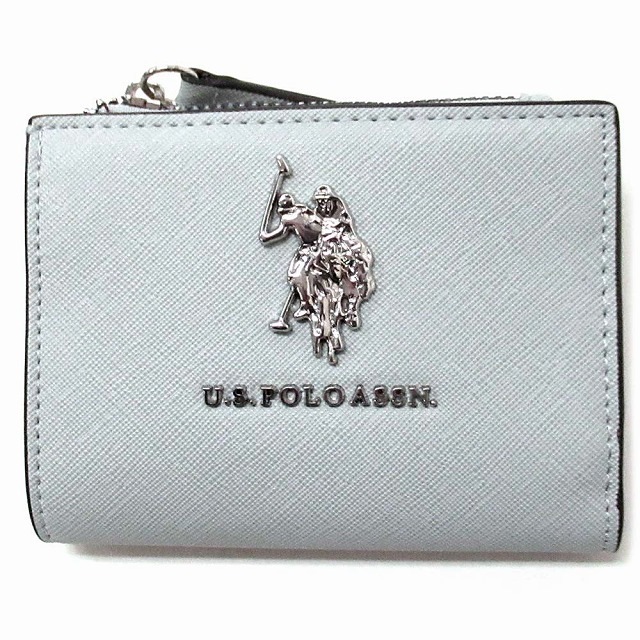 U.S. POLO ASSN. ユーエスポロアッスン ミニ財布 コンパクトウォレット ロゴ ブラック 27A351AA LIGY