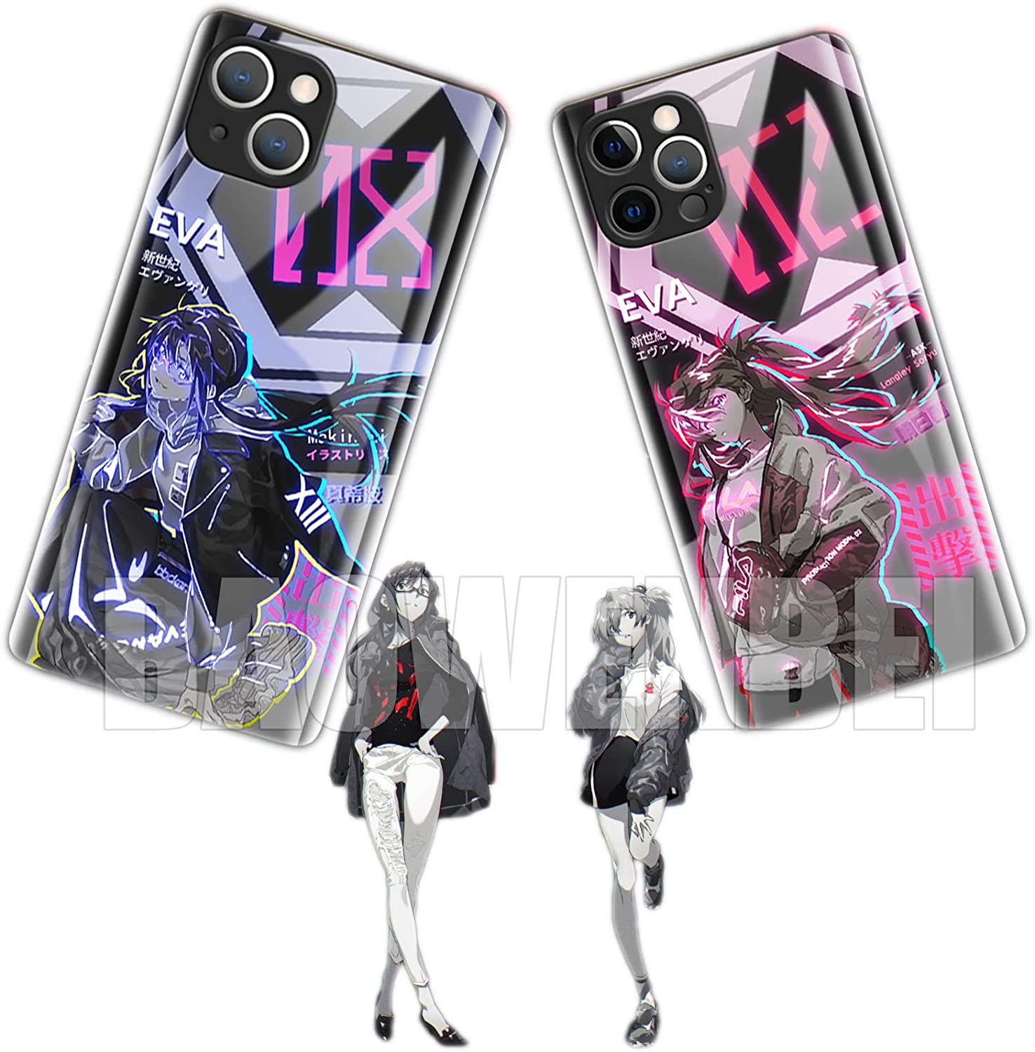 Qoo10 新世紀エヴァンゲリオン Iphone13 スマホケース 保護フィルム