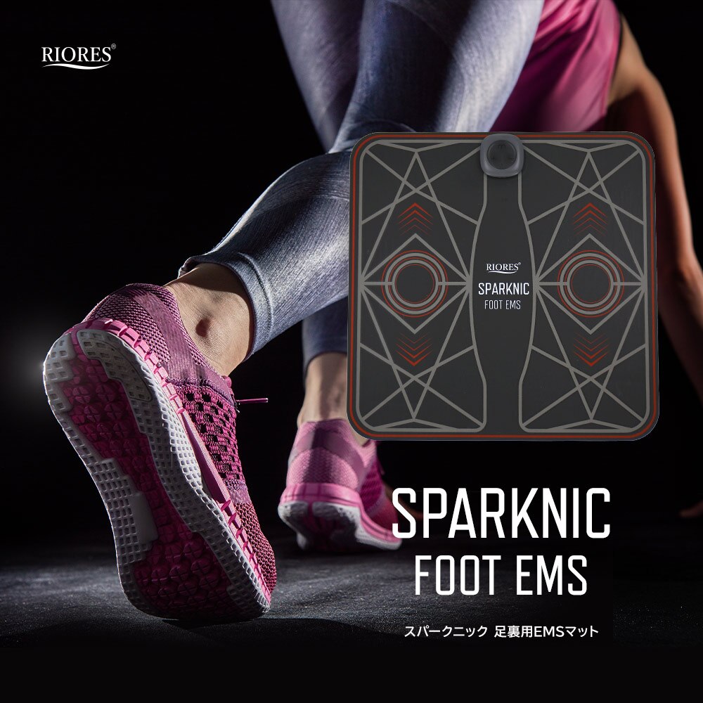 RIORES 足裏EMSパッド SPARKNIC FOOT EMS スパークニック 筋肉刺激