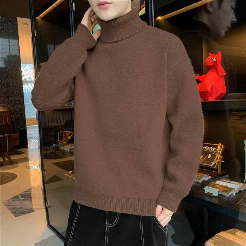 メンズ ファッション 服 男性用 オシャレ シンプル 大人 かっこいい 大きいサイズ ストリート 紳士服 タートルネックセーター ソリッドカラー セーター ソフト 状 ベルベット ベース セーター