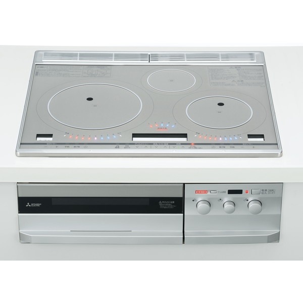 CS-T321VSR プレミアムシルバー [ビルトインIHクッキングヒーター (IH3口60cm幅)]