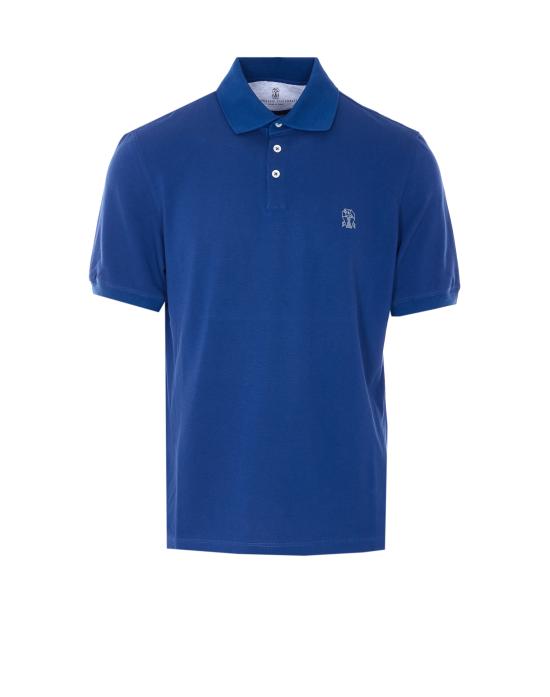 BRUNELLO CUCINELLI Men Polo Shirts ME8548788 CPW89 Blue